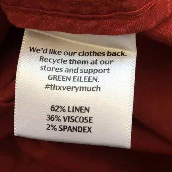 Eileen Fisher Italian Linen Blend Peplum Jacket | XS - Picture 9 of 11